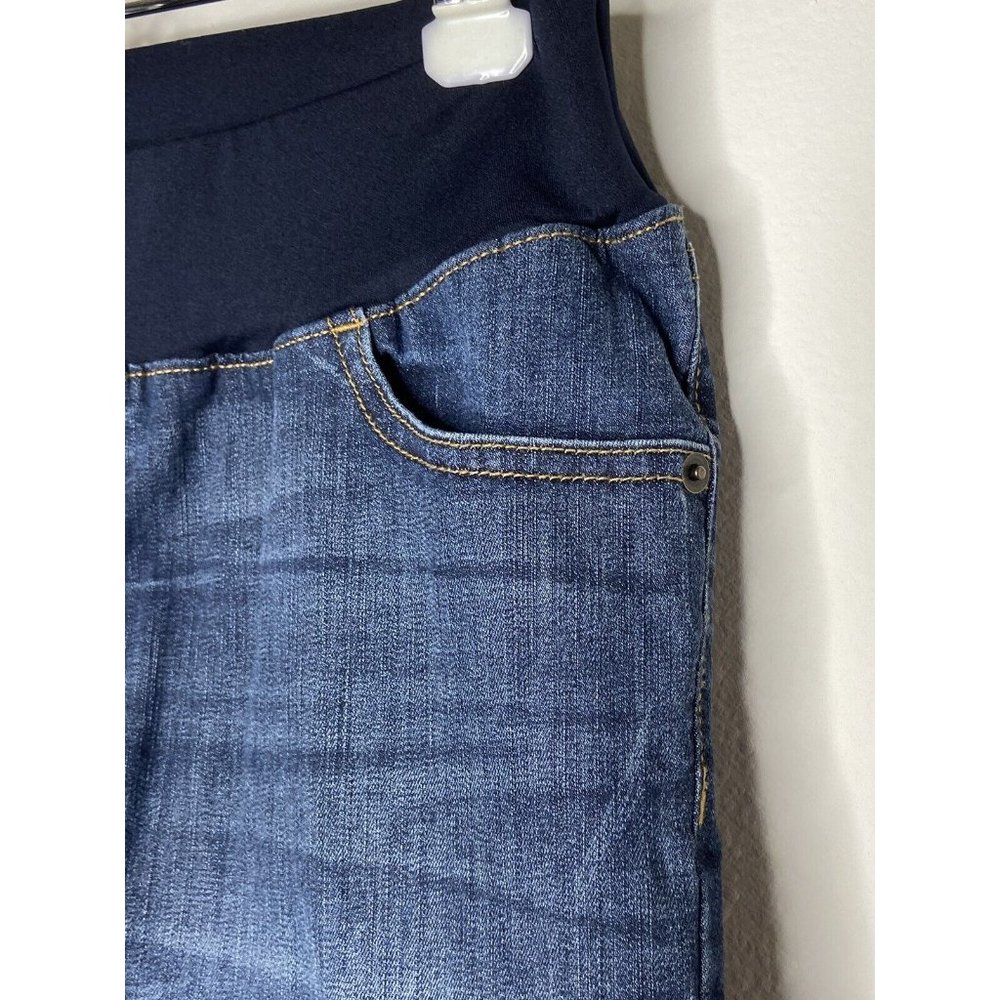 Liz Lange Maternity Jean Shorts XS Expandable Waist Summer Beach Pockets - Picture 3 of 12